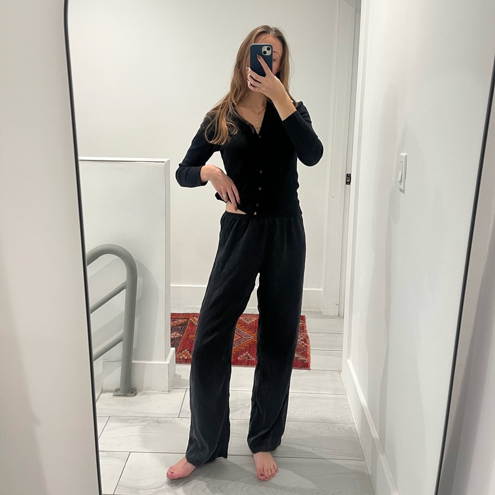 DONNI Silk Simple Pant